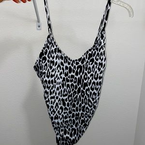 Leopard One Piece Bathing Suit